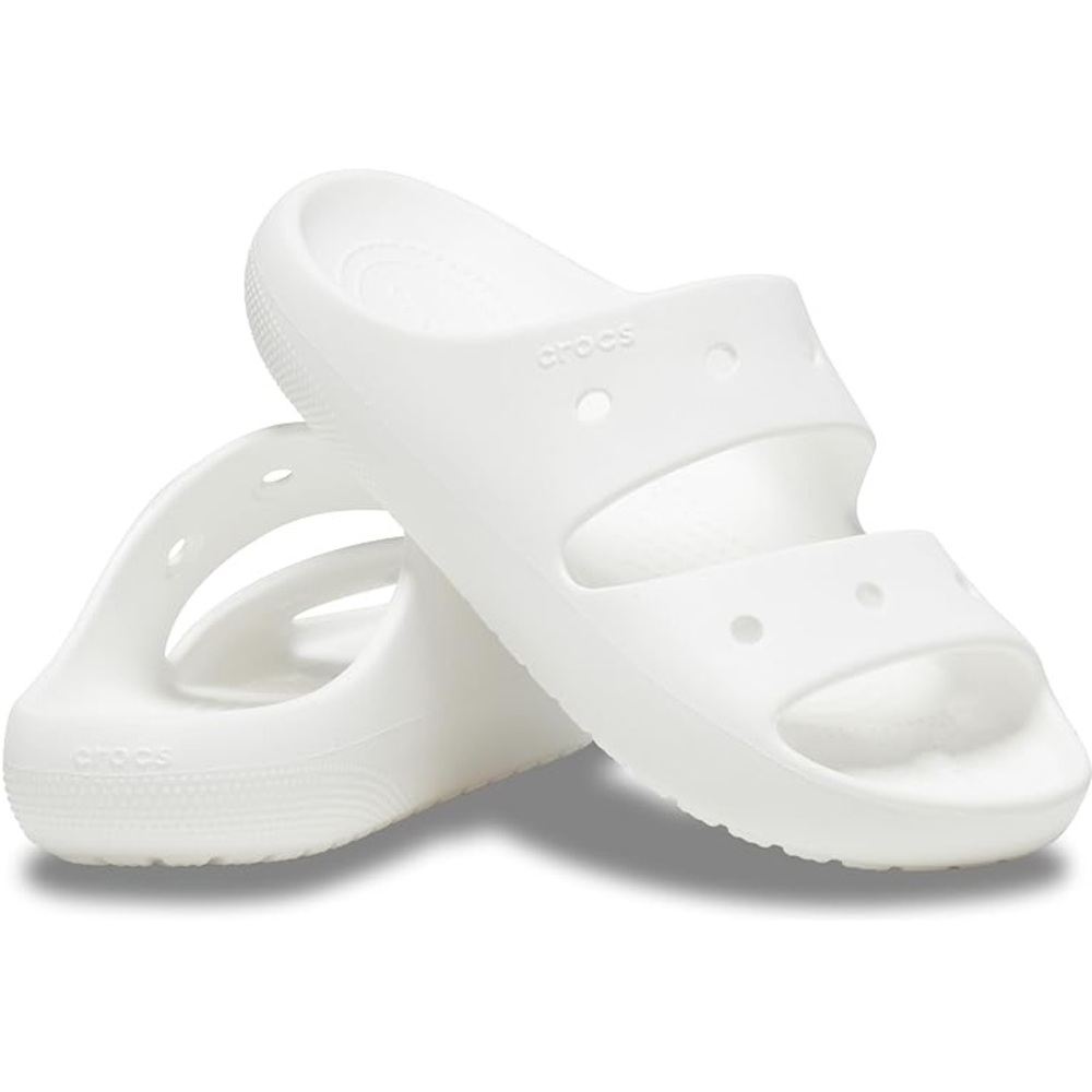 Crocs Classic Sandal V2 White Slides 🤍